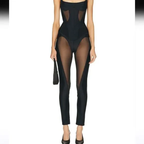 NWT Mugler Pants Leggings sz S 38 - Picture 2 of 16